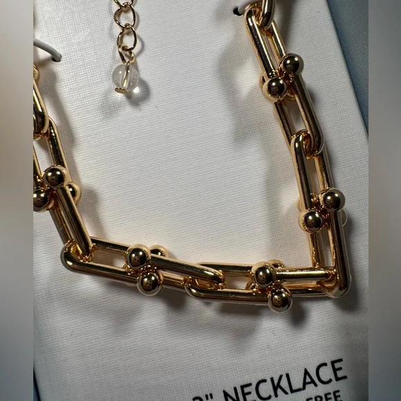 House of Harlow 1960 Gold cable Necklace. STATEMENT PIECE. NIB - Picture 4 of 4